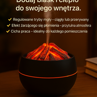 okrągły nawilżacz z żarem drewna-EmberGlow™